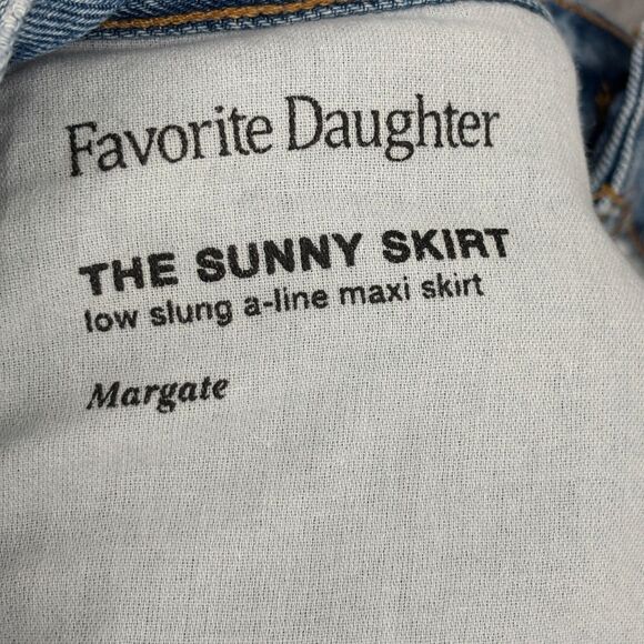 Favorite Daughter The Sunny Denim Maxi Skirt NWT Size 25 - Picture 13 of 16
